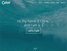 Tablet Screenshot of chrisvwebb.com